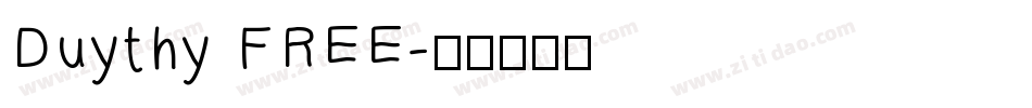 Duythy FREE字体转换